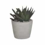 Inart Τεχνητό Φυτό Αλόη Σε Γλαστράκι Πράσινο 12x14 Κωδικός: 3-85-483-0019