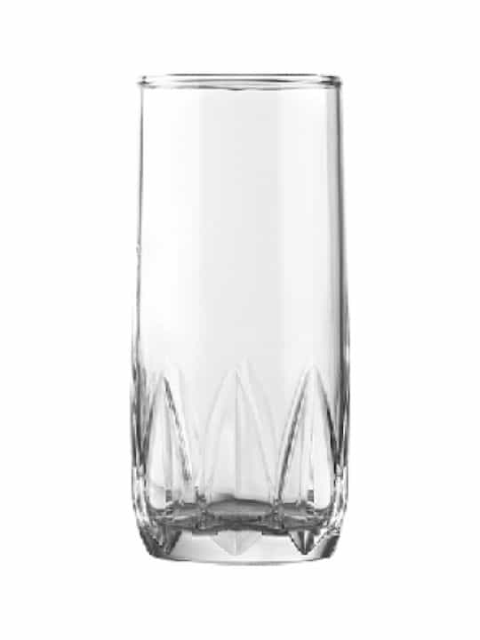 Ποτήρι Νερού Γυάλινο Διάφανο 380ml Ø7xH14,8cm Σετ 6 τμχ Sitia Uniglass 91810 - Image 1