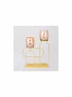 Κηροπήγιο για Ρεσώ Γυάλινο σε Χρυσό Χρώμα 23x31.5x7.5εκ. 752-24026