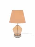 Iliadis Γυάλινο Πορτατίφ με Μπεζ Καπέλο και Καφέ Βάση 88447