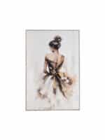 Belle Epogue Woman Ελαιογραφια 80χ120 Εκ Σαμπανι Κορνιζα Τυπωμενο Καμβα 89115