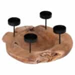 HomeMarkt Fran Κηροπήγιο για Ρεσώ Ξύλινο σε Μπεζ Χρώμα 30x7εκ. HM4390