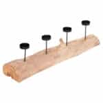 HomeMarkt Fran Κηροπήγιο για Ρεσώ Ξύλινο σε Μπεζ Χρώμα 71x15x17εκ. HM4391