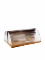 Ψωμιέρα με Καπάκι από Bamboo σε Ασημί Χρώμα 39x26.5x15.5cm 5Five F-V Box 103601