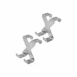 Κρεμαστρα Διπλη Μεταλικη Ινοξ Σετ 2 Tεμ. 02-25748  Estia