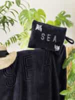 Nima Home Αδιάβροχο Νεσεσέρ Θαλάσσης 23x32 Sea Serene Μαύρο 35035