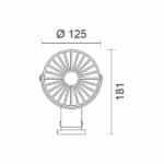 Ανεμιστηράκι USB Λευκό 02-00407 Fos me - Image 2