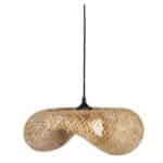 Φωτιστικο Οροφής Bamboo Natural Ε27 48-0011 Διάσταση: Ø80x25cm Fos me