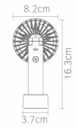 Ανεμιστηράκι Χειρός USB Μαύρο Fos me 02-00408-2 - Image 2
