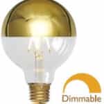 Λάμπα Filament Crown gold Dimmable 8W E27 και Σχήμα G80 Θερμό Λευκό Fos me  44-05528