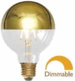 Λάμπα Filament Crown gold Dimmable 8W E27 και Σχήμα G80 Θερμό Λευκό Fos me  44-05528