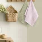 Πετσέτες Κουζίνας Messy (Σετ 2τμχ) Green-Pink Nima 40x60cm 100% Βαμβάκι 35076