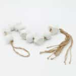 Διακοσμητικο Με Χαντρες, Ξυλο, Ανοιχτο Γκρι, 116x8εκ 819-00411