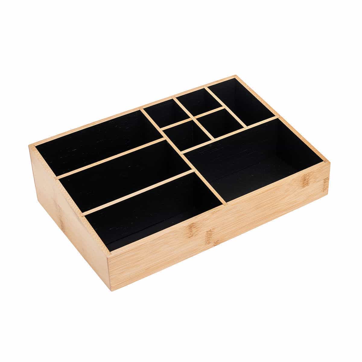 Θήκη Οργάνωσης Καλλυντικών 9 Θέσεων Bamboo 33x21x9εκ Estia 02-13127 Υλικό Bamboo Estia 02-13127 - Image 1