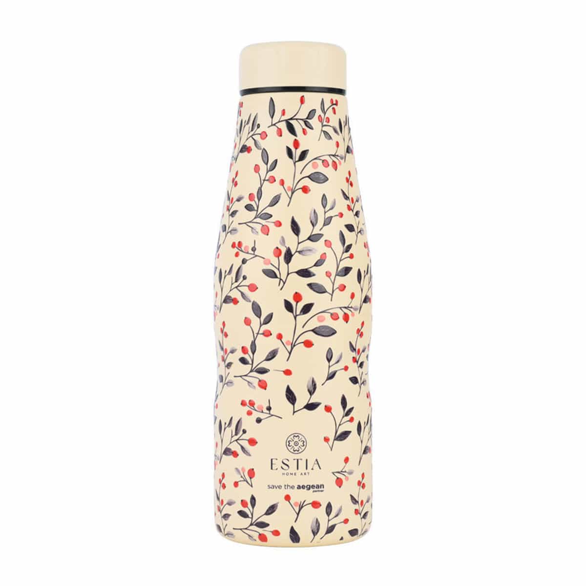 Estia Travel Flask Save Aegean Μπουκάλι Θερμός Ανοξείδωτο BPA Free 500ml Bloom Beige Κωδ: 01-31558 - Image 1
