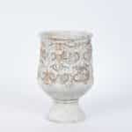 Βάζο Τσιμεντένιο Λευκο 20x20x30cm 752-18104  Estheti