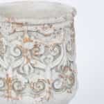 Βάζο Τσιμεντένιο Λευκο 20x20x30cm 752-18104  Estheti - Image 2