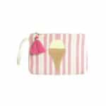 ΤΣΑΝΤΑKI ΥΦΑΣΜΑΤΙΝΟ ΣΕ ΡΟΖ/ΛΕΥΚΟ ΧΡΩΜΑ ΜΕ ΣΧΕΔΙΟ ΠΑΓΩΤΟ  BLE 5-42-710-0018