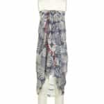 ΦΟΥΛΑΡΙ/ΠΑΡΕΟ ΜΠΛΕ/ΛΕΥΚΟ ΜΕ ΦΟΥΝΤΑΚΙΑ 100Χ180 (100% COTTON) Κωδικός: 5-43-230-0269 - Image 3