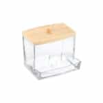 Estia Επιτραπέζια Θήκη για Βαμβάκι Μπαμπού Διάφανη Κωδ: 02-17644