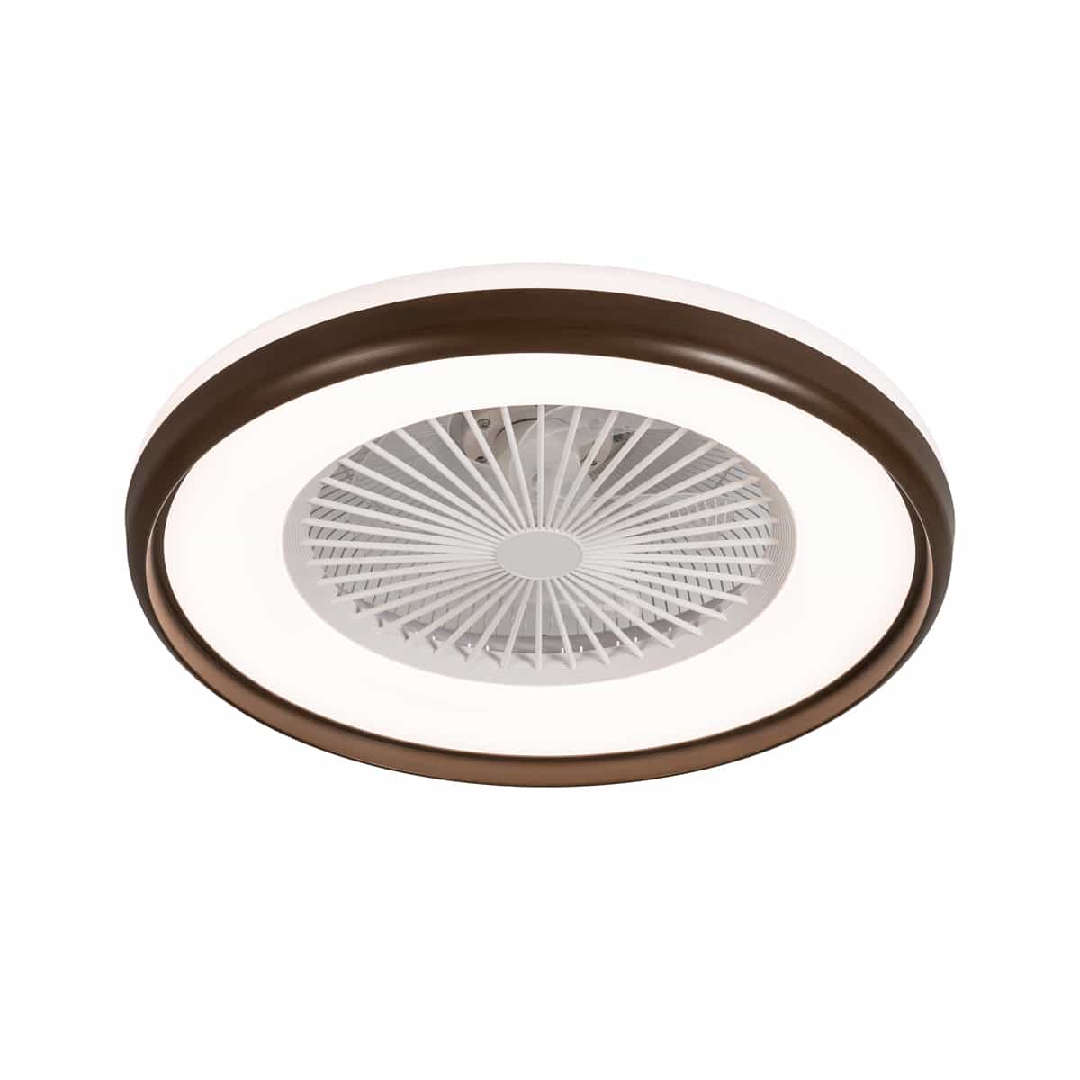 Lineme Ανεμιστήρας Οροφής με Φως και Τηλεχειριστήριο Καφέ 02-00340 - Image 1
