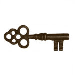 Διακοσμητικά Χώρου Κλειδί Μαντέμι Καφέ 6.5x2x17cm 1τμχ  819-00737