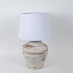 Κεραμικό Πορτατίφ με Λευκό Καπέλο και Μπεζ Βάση Κωδικός: 757-10108 - Image 2