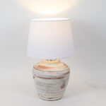 Κεραμικό Πορτατίφ με Λευκό Καπέλο και Μπεζ Βάση Κωδικός: 757-10108 - Image 3