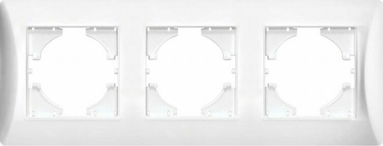 Lineme Hseries Πλαίσιο Διακόπτη 3 Θέσεων Οριζόντιας Τοποθέτησης σε Λευκό Χρώμα 50-00123-1 - Image 1