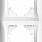 Lineme Hseries Πλαίσιο Διακόπτη 4 Θέσεων Κάθετης Τοποθέτησης σε Λευκό Χρώμα 50-00128-1