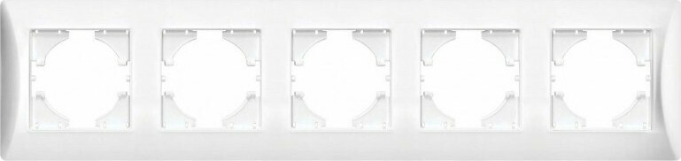 Lineme Πλαίσιο Διακόπτη 5 Θέσεων Οριζόντιας Τοποθέτησης σε Λευκό Χρώμα 50-00125-1 - Image 1