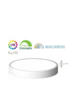 Fos me Στρογγυλό LED Panel 32W με 3CCT DIM Μαυρο Φ400×45 3840L 40εκ. 05-00456-2 - Image 3