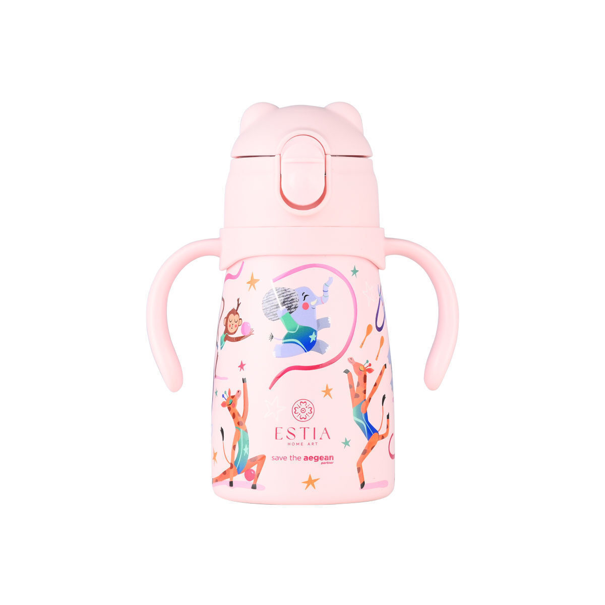 Estia Bubble Bottle Save The Aegean Παιδικό Παγούρι Θερμός Ανοξείδωτο με Pop-Up Καπάκι Non Spill Wild Stunts 300ml 01-33194 - Image 1