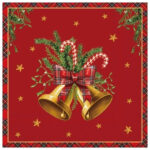 Χαρτοπετσέτες Scottish Bells 33×33εκ Ambiente 33320037