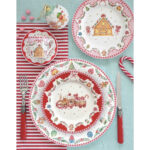 Πιάτα Γλυκού 19,5εκ. Πορσελάνης Σετ 4τμχ Sweet Christmas Easy Life 3116SWEC - Image 2