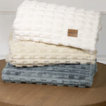 Nima  Κουβέρτα Fleece Καναπέ 130x170εκ. Savara Ivory 35411 - Image 3