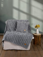Κουβέρτα καναπέ 130×170 – Savara Dark Gray 35417