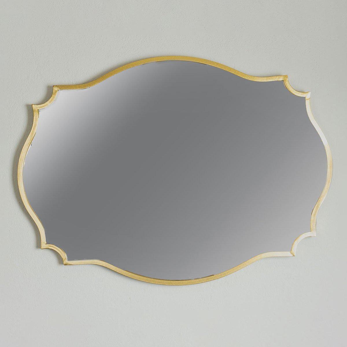 20251006105551_751_11033_kathreptis_toichou_oval_me_chryso_metalliko_plaisio_90x60cm Καθρέπτης Τοίχου Οβάλ με Χρυσό Μεταλλικό Πλαίσιο 90x60cm Κωδικός: 751-11033 - Image 1