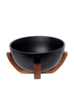 Cryspo Trio Acacia Σαλατιέρα από Πορσελάνη Μαύρη 25.5x25.5x12.5cm Κωδικός: 65.000.211