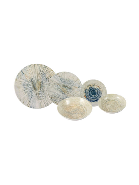 HFA Blue Rays Σερβίτσιο Πιάτων από Πορσελάνη Μπλε 20τμχ Κωδικός: 5401024 - Image 1