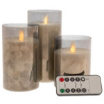 Iliadis Διακοσμητικό Φωτιστικό LED Κερί 3τμχ