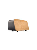 Estia ESSENTIALS Ψωμιέρα με Καπάκι από Bamboo Μαύρη 34.5x19x17cm 01-12861