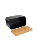 Estia ESSENTIALS Ψωμιέρα με Καπάκι από Bamboo Μαύρη 34.5x19x17cm 01-12861 - Image 3