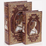 Estheti Home S/2 Διακοσμητικα Κουτια Ξυλινο Καφε 27x18x7cm 819-00290