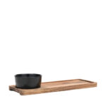 Estia Κεραμική Ορντεβιέρα Μαύρη Ø11cm Π30xΜ11cm Κωδικός: 01-30902