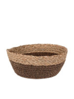 Διακοσμητικό Καλάθι Ψάθινο Καφέ 24x24x12εκ. Iliadis 93045