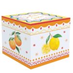 Μπωλ παγωτού 220ml Fruit Mania με κουταλάκι πορσελάνινο πολύχρωμο 8.5cm σε συσκευασία δώρου Easy Life 084FMAN-4 - Image 3