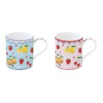 Fruit Μανια Σετ 2 Κουπες 350ML Πορσελανη Μάρκα: EASY LIFE Κωδικός: 283FMAN