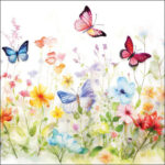 Ambiente Χαρτοπετσέτες Πασχαλινές Πολυτελείας Butterflies Σετ 20τμχ 13320410