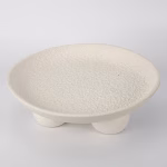 Διακόσμηση Πιατέλα Πορσελάνινη Λευκη 25x25x8cm Κωδικός 819-01657 - Image 4